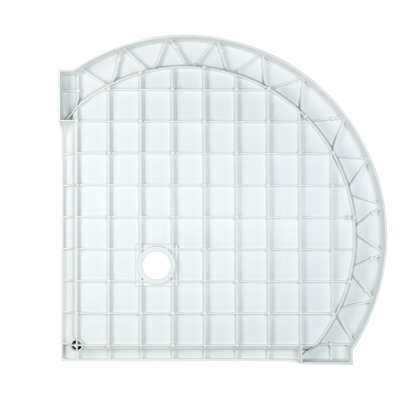 Round Neo-Angle Corner Solid Surface Shower Base Pan