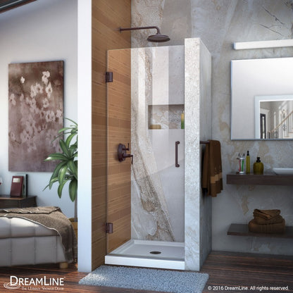Unidoor Frameless Hinged Shower Door