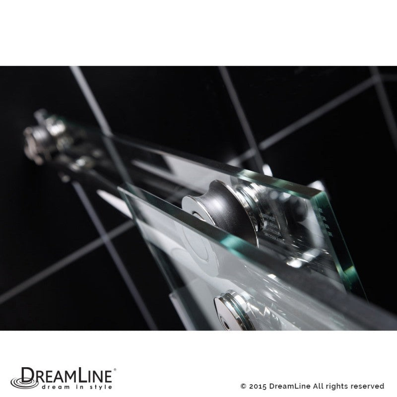 Enigma-X Frameless Single Sliding Shower Door and Single Sided Handle