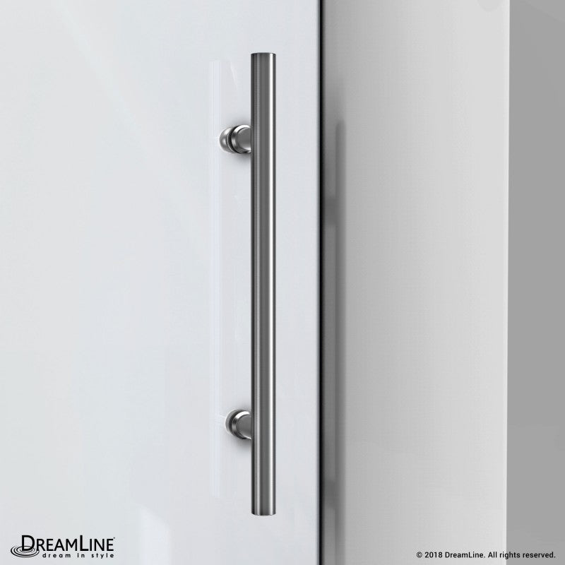 Enigma-X Frameless Single Sliding Shower Door and Single Sided Handle