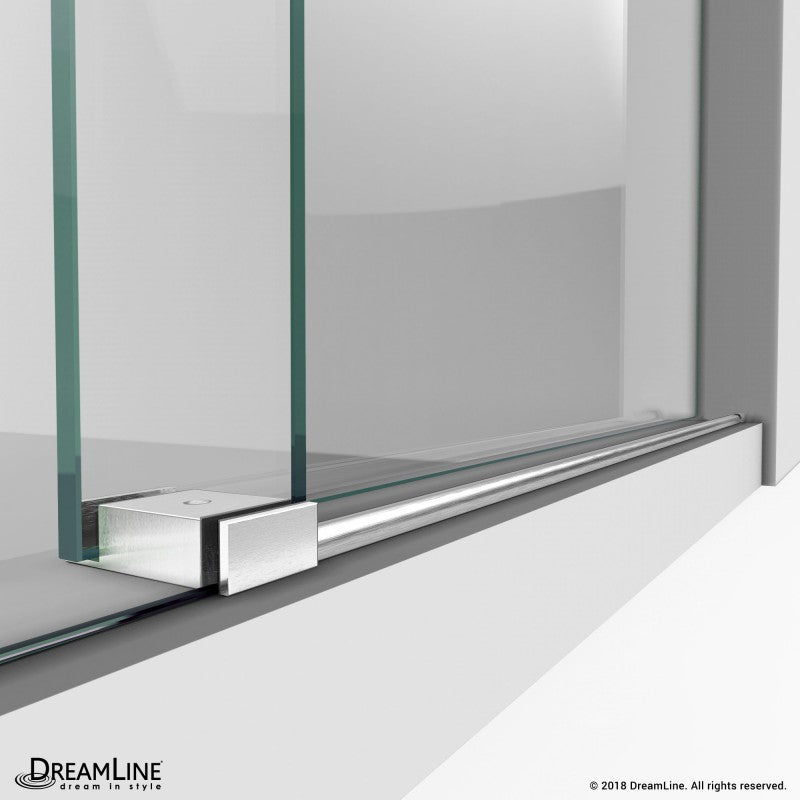 Enigma-X Frameless Single Sliding Shower Door and Single Sided Handle