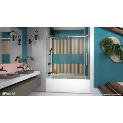 Enigma-X Frameless Single Sliding Shower Door and Single Sided Handle