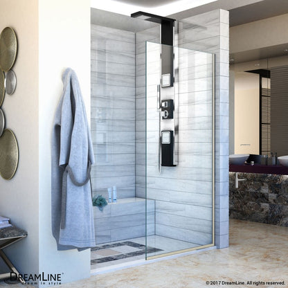 Linea Frameless Stationary Shower Panel