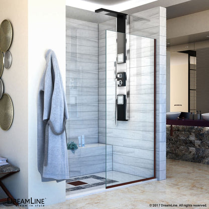 Linea Frameless Stationary Shower Panel