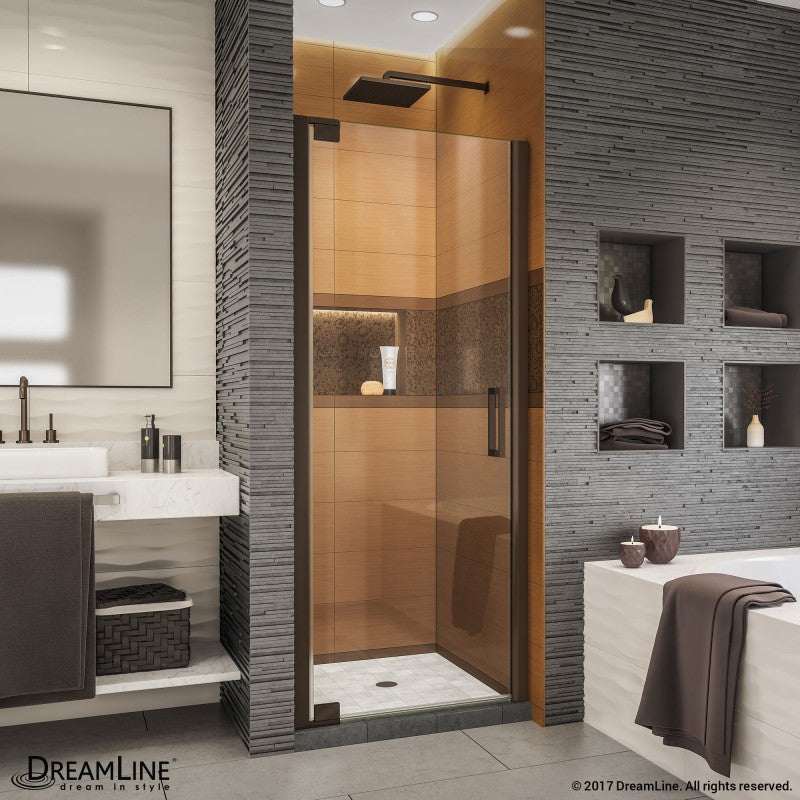 Elegance-LS Frameless Pivot Shower Door (25"W to 45"W)