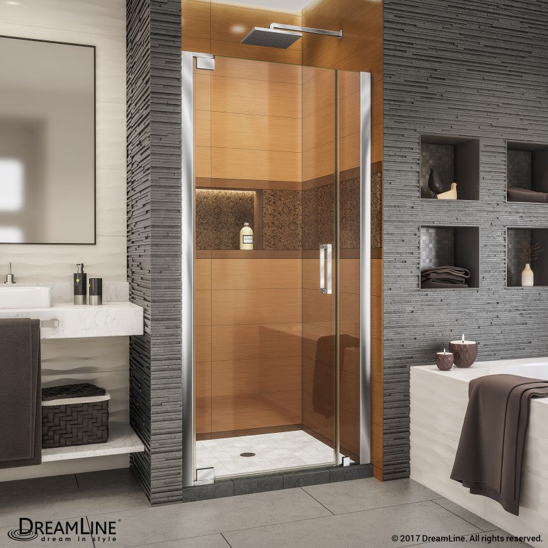 Elegance-LS Frameless Pivot Shower Door (25"W to 45"W)