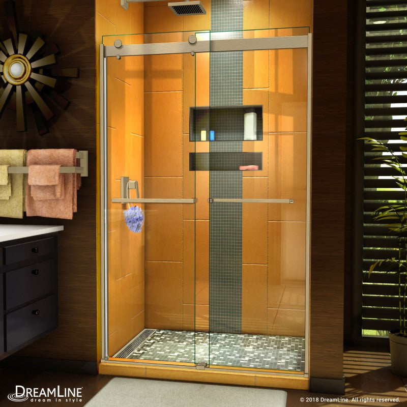 Sapphire Semi-Frameless Double Sliding Shower Door