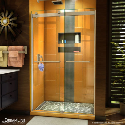 Sapphire Semi-Frameless Double Sliding Shower Door