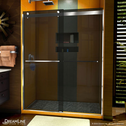 Sapphire Semi-Frameless Double Sliding Shower Door