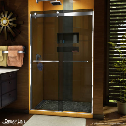 Sapphire Semi-Frameless Double Sliding Shower Door