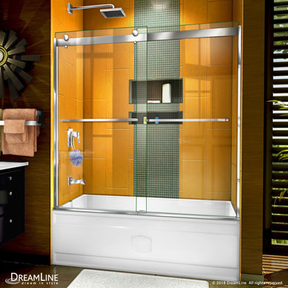 Sapphire Semi-Frameless Double Sliding Shower Door