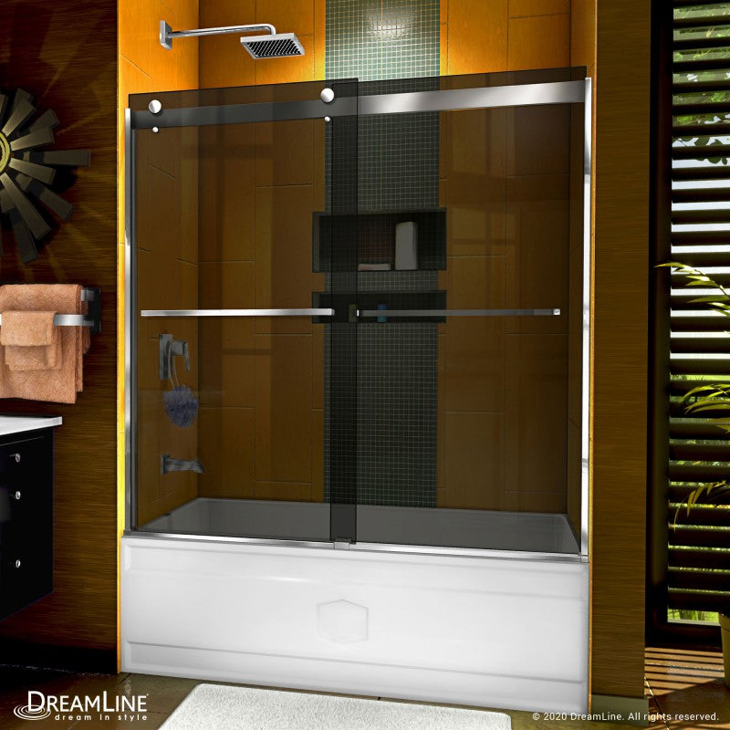 Sapphire Semi-Frameless Double Sliding Shower Door