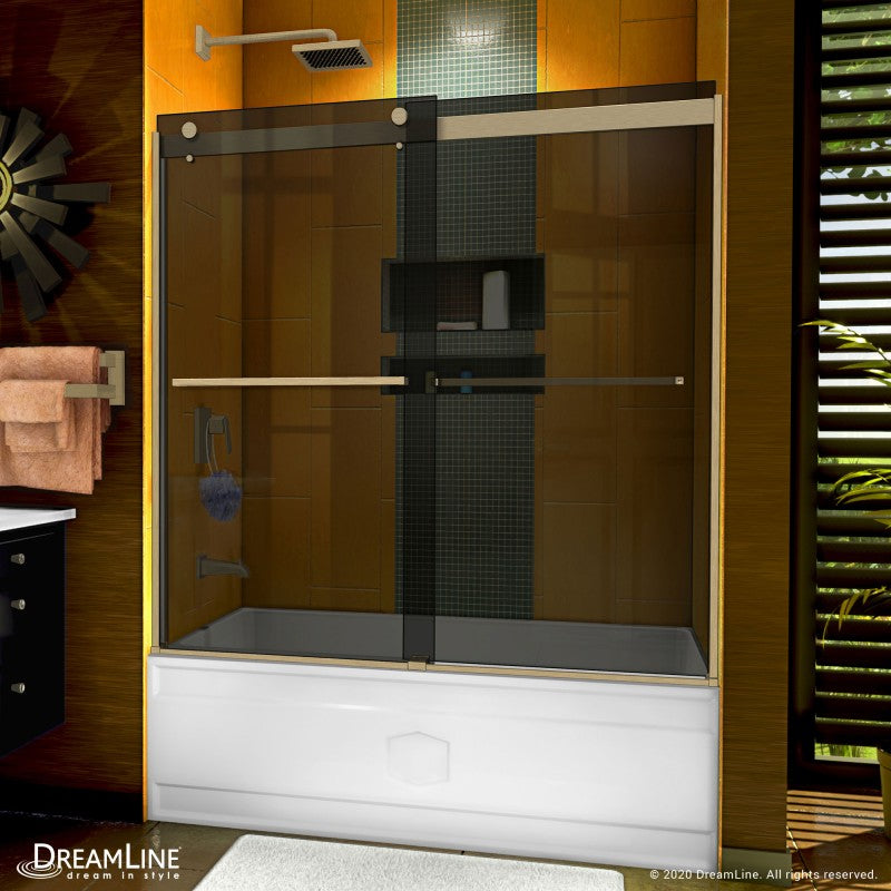 Sapphire Semi-Frameless Double Sliding Shower Door