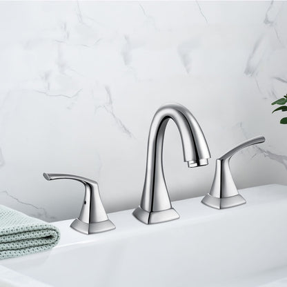 Theo 8" Widespread Bathroom Lavatory Faucet