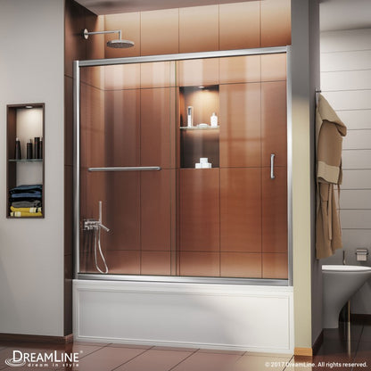 Infinity-Z Semi-Frameless Single Sliding Shower Door