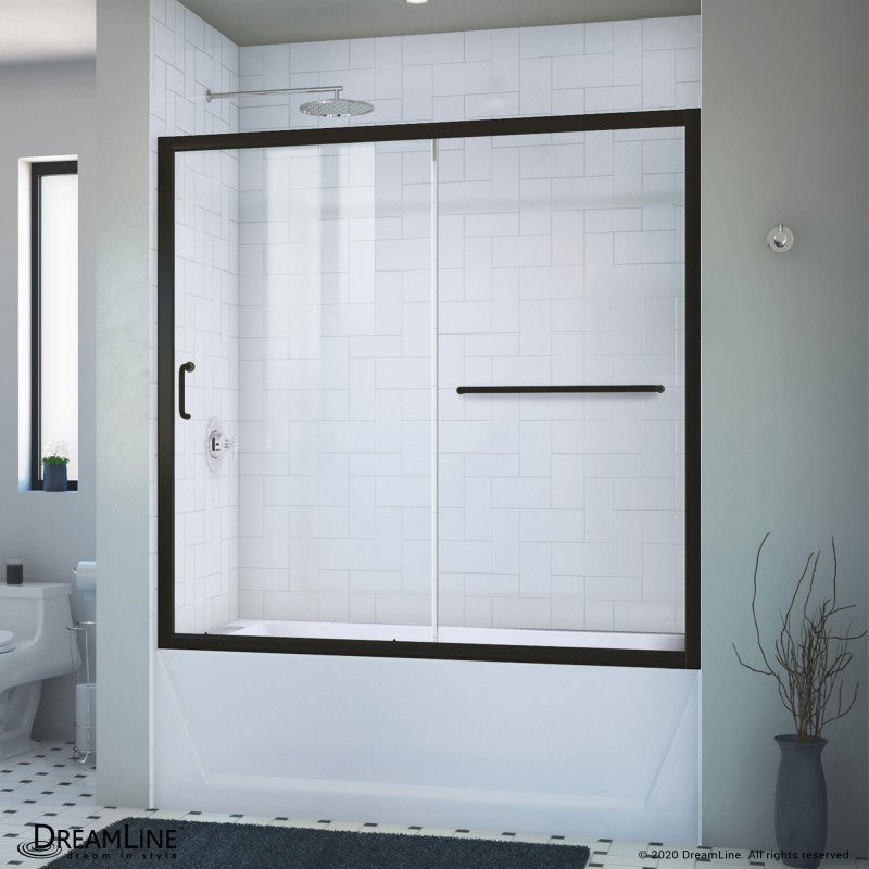 Infinity-Z Semi-Frameless Single Sliding Shower Door
