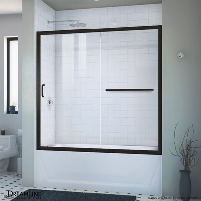 Infinity-Z Semi-Frameless Single Sliding Shower Door