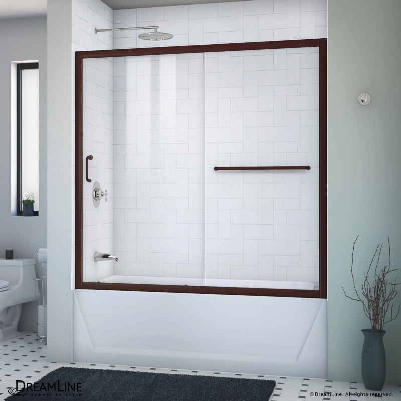 Infinity-Z Semi-Frameless Single Sliding Shower Door