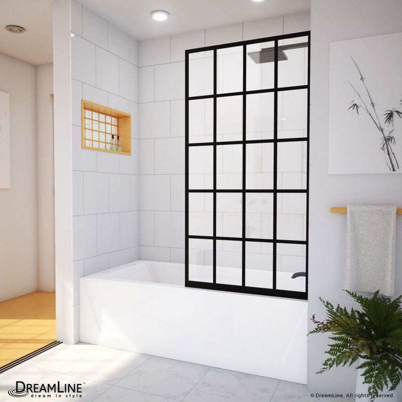 French Linea Stationary Shower Panel