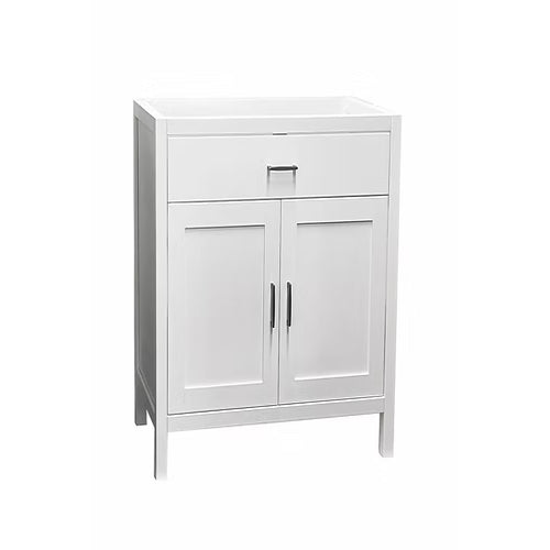 Newport 24" Freestanding Bathroom Vanity with Solid Surface Integrated Sink Top
