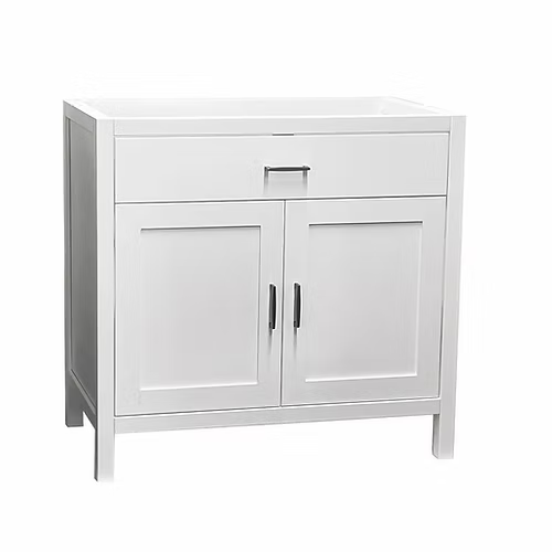 Newport 36" Freestanding Bathroom Vanity with Solid Surface Integrated Sink Top