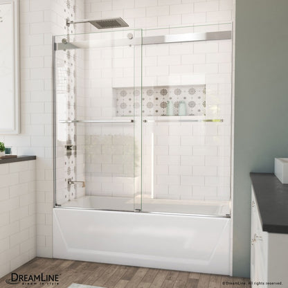 Essence Frameless Double Sliding Shower Door