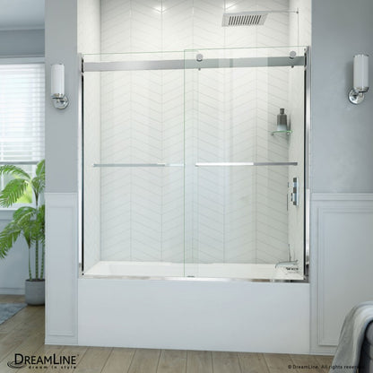 Essence-H Semi-Frameless Double Sliding Shower Door