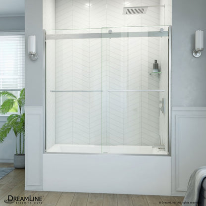 Essence-H Semi-Frameless Double Sliding Shower Door