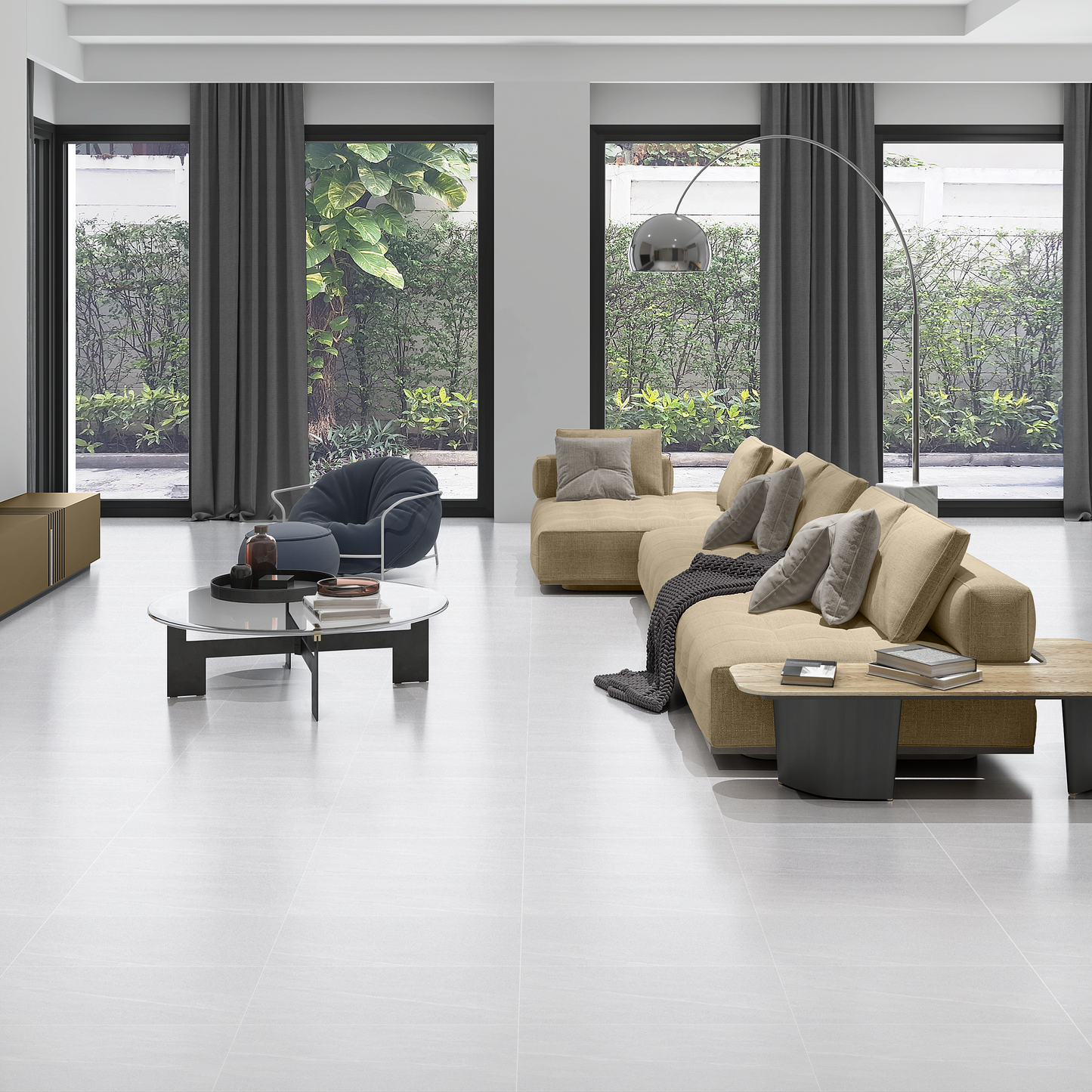 Caribou White Porcelain Tile