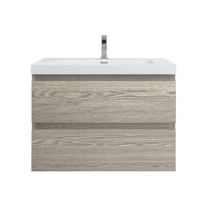 Bow 30" Wall Mounted Vanity With Reinforced Acrylic Sink