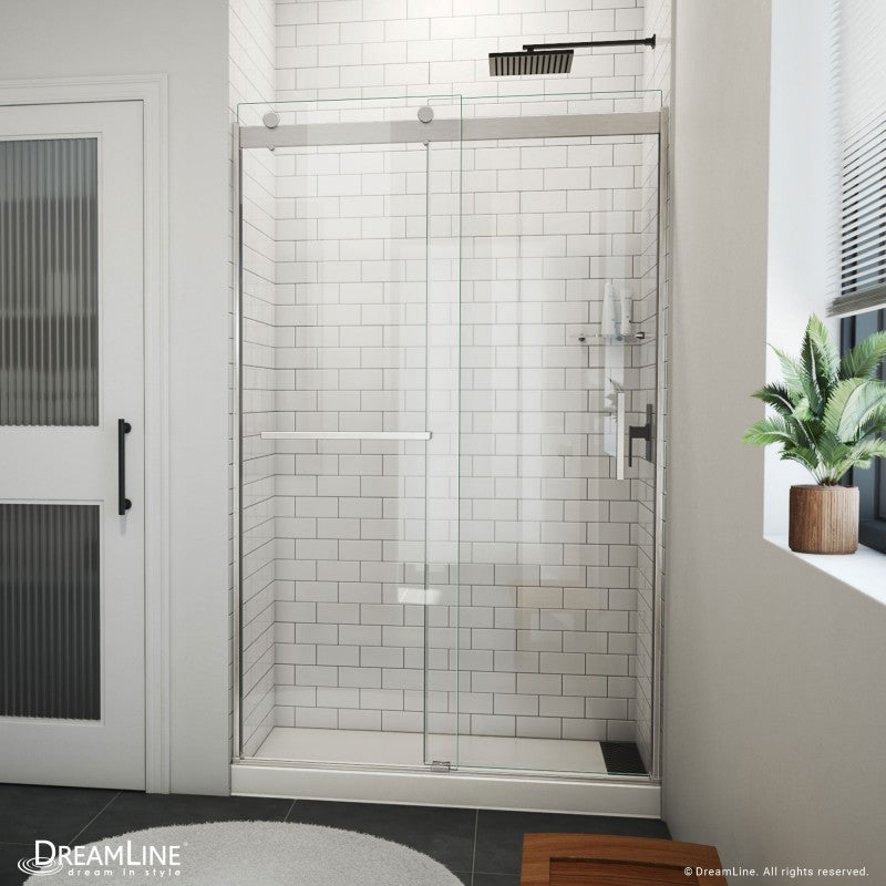 Sapphire-V Semi-Frameless Double Sliding Shower Door