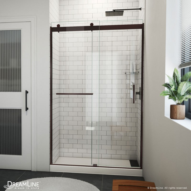 Sapphire-V Semi-Frameless Double Sliding Shower Door