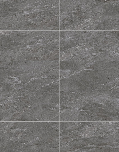 Caribou Dark Grey Porcelain Tile