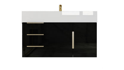 Bethany 36" Wall Mounted Bathroom Vanity with Reinforced Acrylic Integrated Sink Top