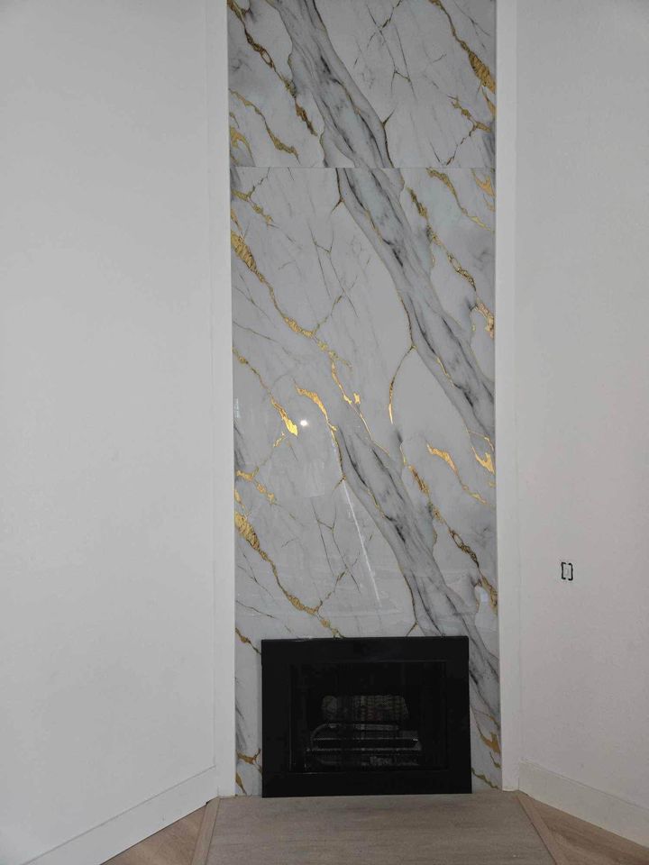 Nuevo Calacatta Gold PVC Shower / Interior Decorative Wall Panel