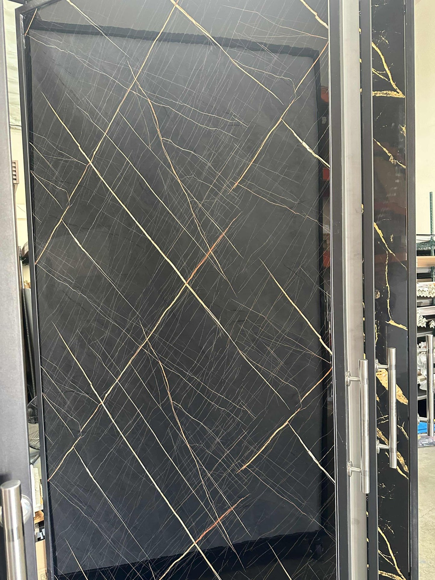 Obsidian Crosshatch PVC Shower / Interior Decorative Wall Panel