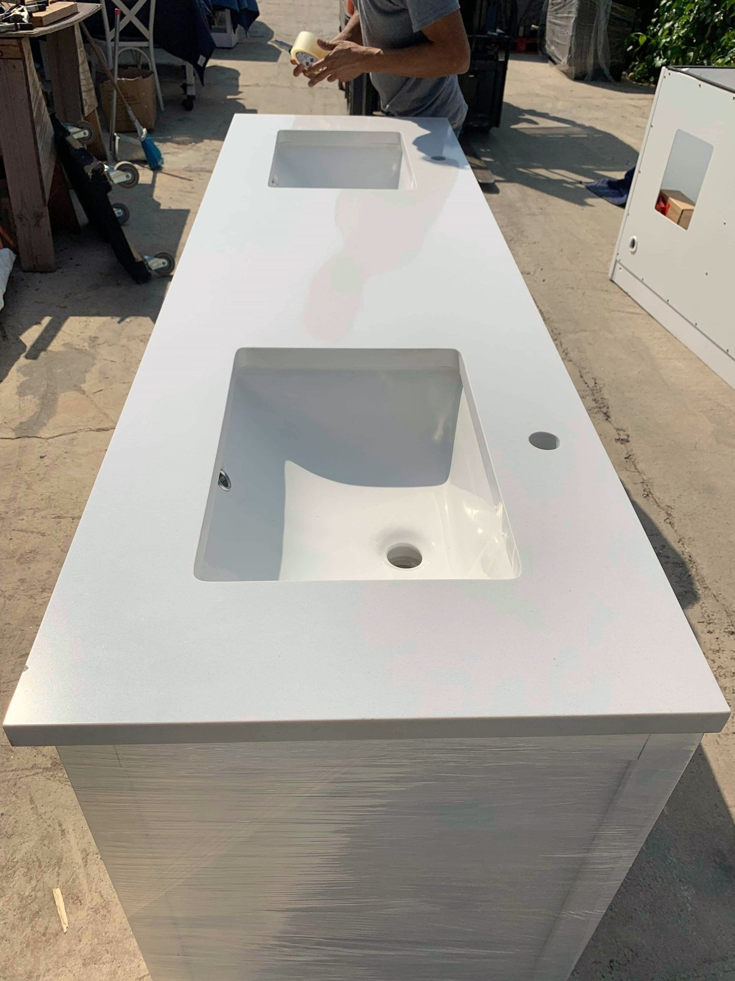 Pure White Quartz Vanity Top