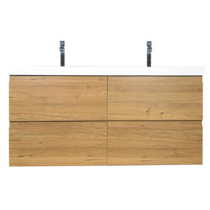 Bohemia Lina 48" Wall Mounted Bathroom Vanity with Reinforced Acrylic Integrated Sink Top