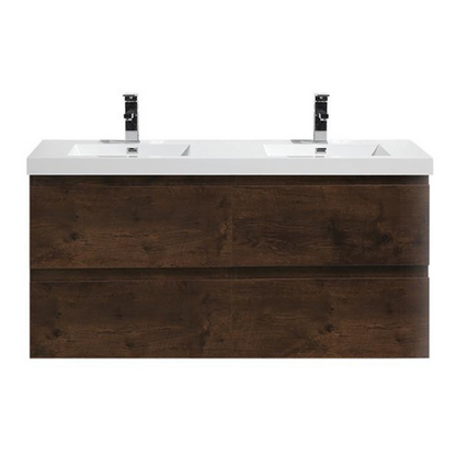 Bohemia Lina 48" Wall Mounted Bathroom Vanity with Reinforced Acrylic Integrated Sink Top