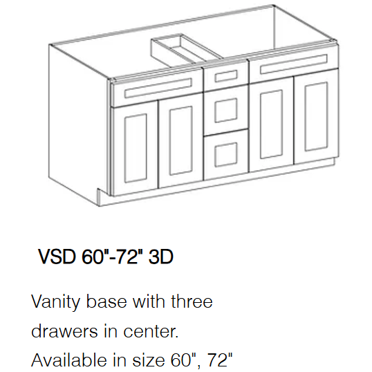 Grey Double Shaker (Bathroom Vanity Only)