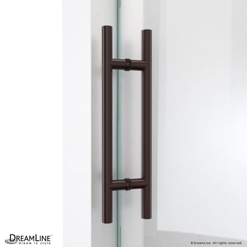Enigma-X Frameless Single Sliding Shower Door and Double Sided Handle