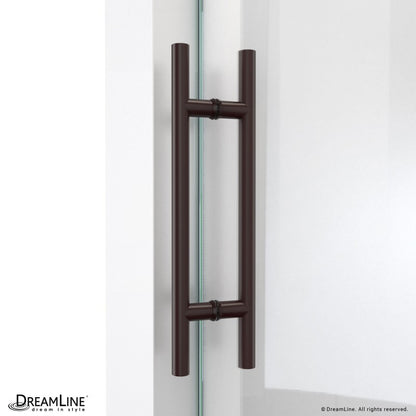 Enigma-X Frameless Single Sliding Shower Door and Double Sided Handle