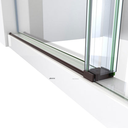 Enigma-X Frameless Single Sliding Shower Door and Double Sided Handle