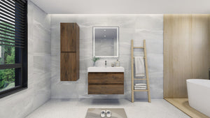 Fortune 36" Wall Mounted Bathroom Vanity Set with Reinforced Acrylic Sink