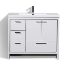 Load image into Gallery viewer, Dolce 42&quot; Freestanding Vanity With Reinforced Acrylic Sink
