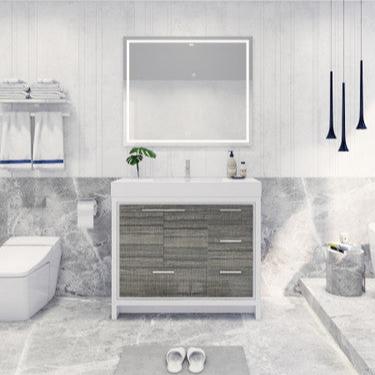 Dolce 42" Freestanding Bathroom Vanity with Acrylic Integrated Sink Top