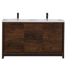 Load image into Gallery viewer, Dolce 60&quot; Freestanding Vanity With Reinforced Acrylic Sink
