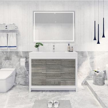 Dolce 48" Freestanding Bathroom Vanity with Acrylic Integrated Sink Top