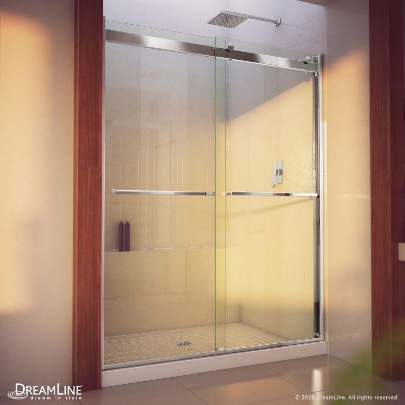 Essence-H Semi-Frameless Double Sliding Shower Door