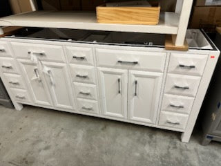 [CLEARANCE] 72" Double Sink Vanity - 12 Drawers [BASE ONLY]